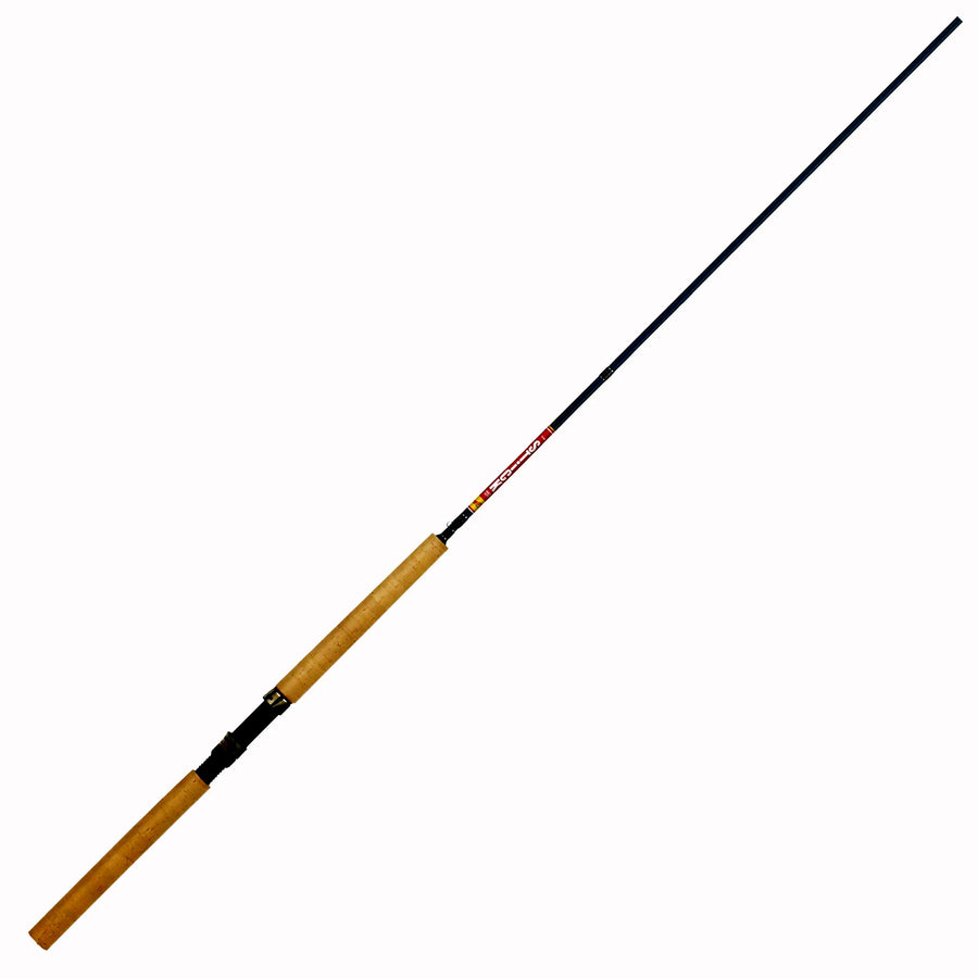 B&M The Super Stick 13-foot 2-piece casting rod isolated on a white background.