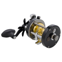 Abu Garcia Ambassadeur CS Pro Rocket Reel Angled View Black and Gold