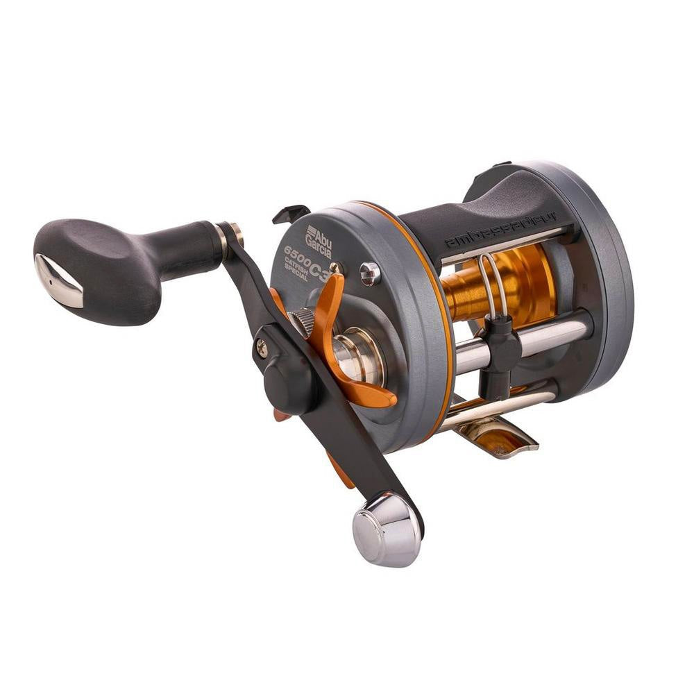 Abu Garcia C3 6500 Catfish Special Round Reel side view