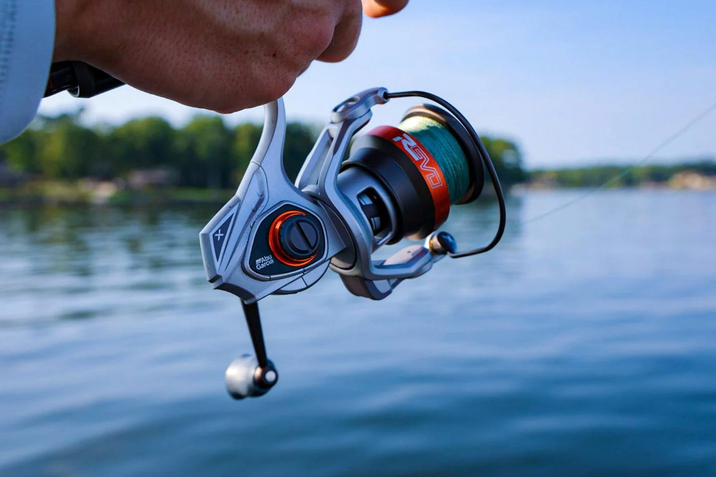 Angler Using Abu Garcia Revo3 X SP30 Spinning Reel