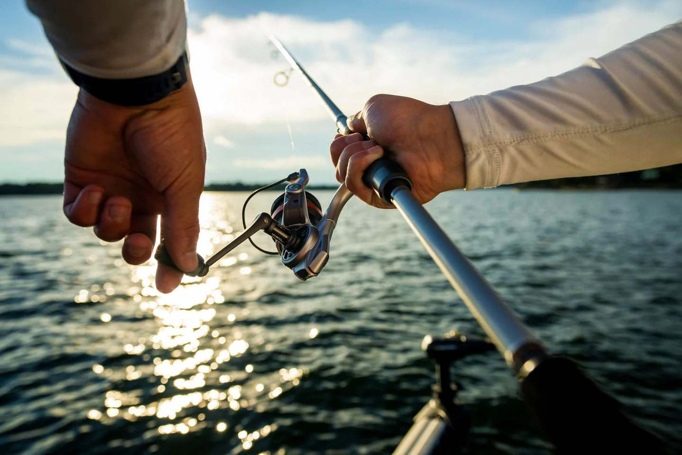 Fishing with Abu Garcia Revo3 X SP30 Spinning Reel at Sunset