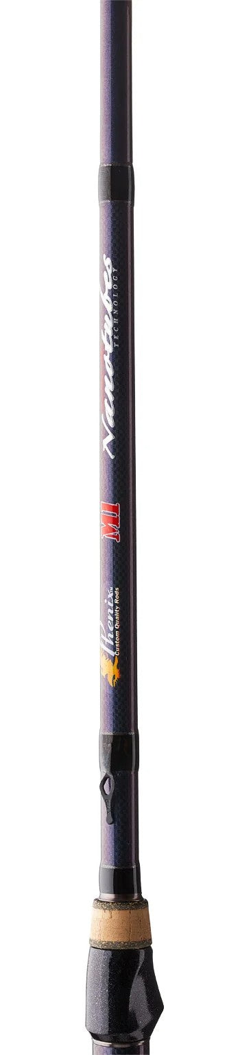 Close-up of Phenix Rods M1 Bass Spinning Rod 1-Piece handle