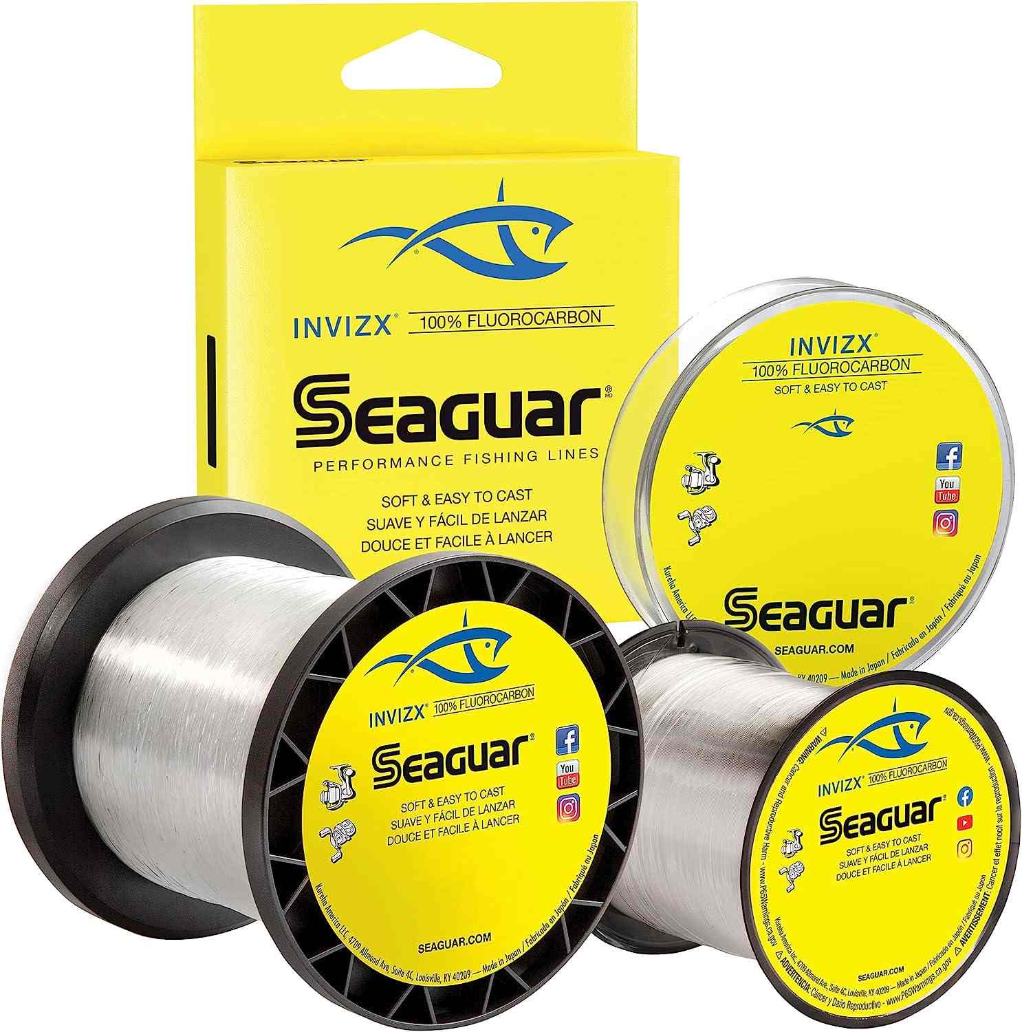 Invisible Seaguar InvizX line in clear water