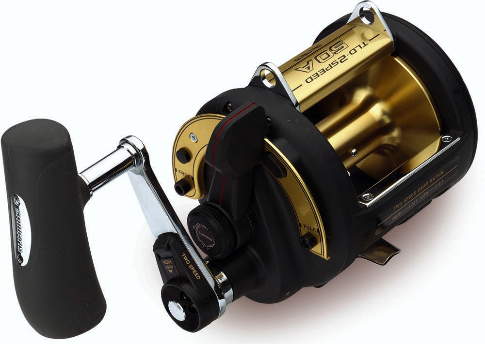 2 speed saltwater reel Shimano TLD 2-Speed Lever Drag Saltwater Trolling Fishing Reel