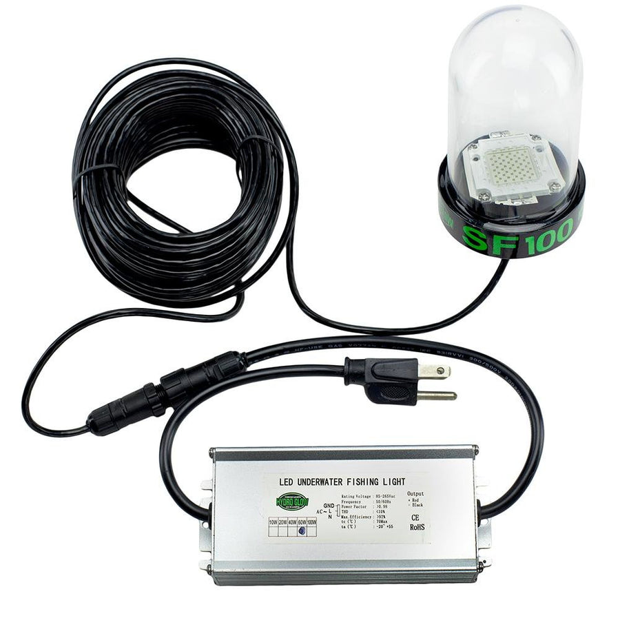 Hydro Glow 100W/120VAC - Underwater Dock Light - SF100B Blue Anchored To Bottom